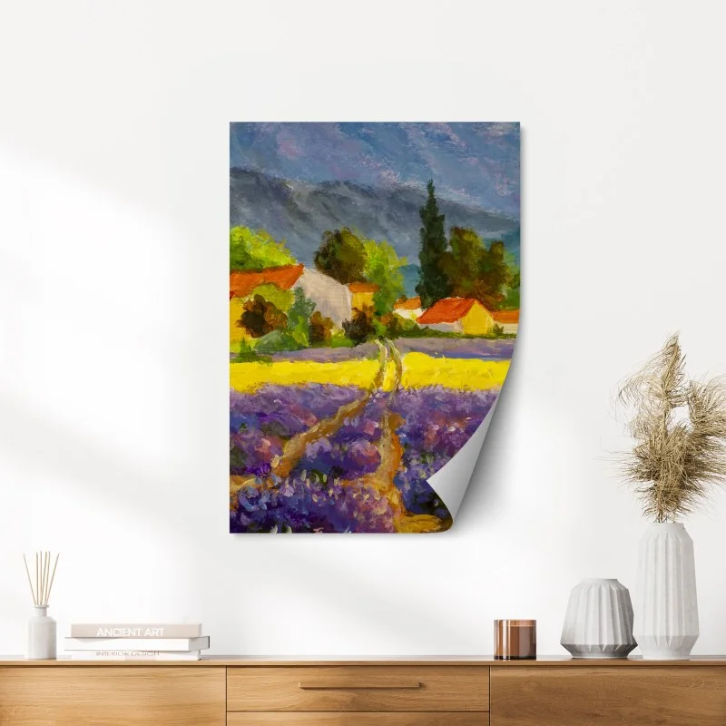 Poster lavendelfelder bei sonnenuntergang – Wallnifity® Poster lavendelfelder bei sonnenuntergang – Wallnifity®