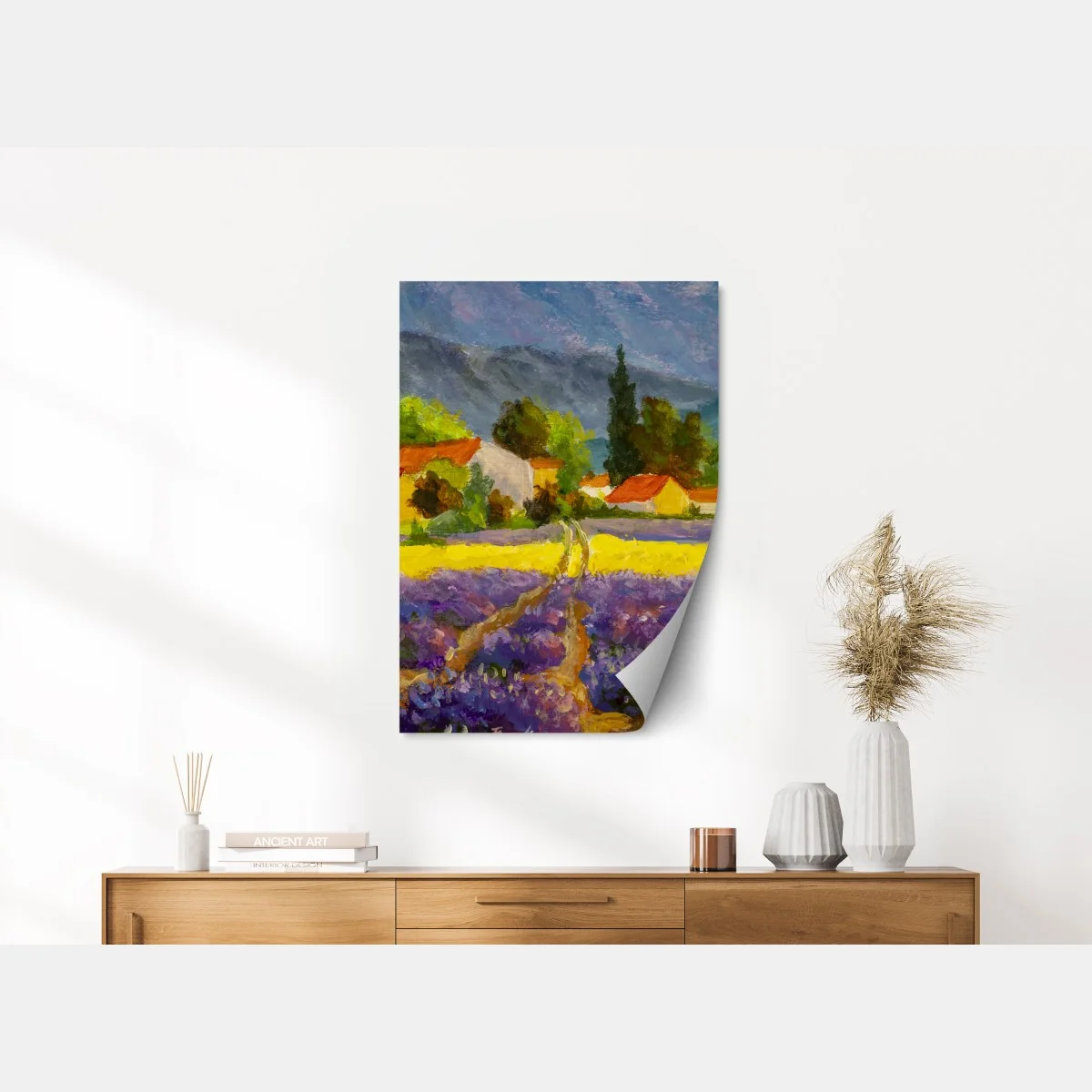 Poster lavendelfelder bei sonnenuntergang – Wallnifity® Poster lavendelfelder bei sonnenuntergang – Wallnifity®