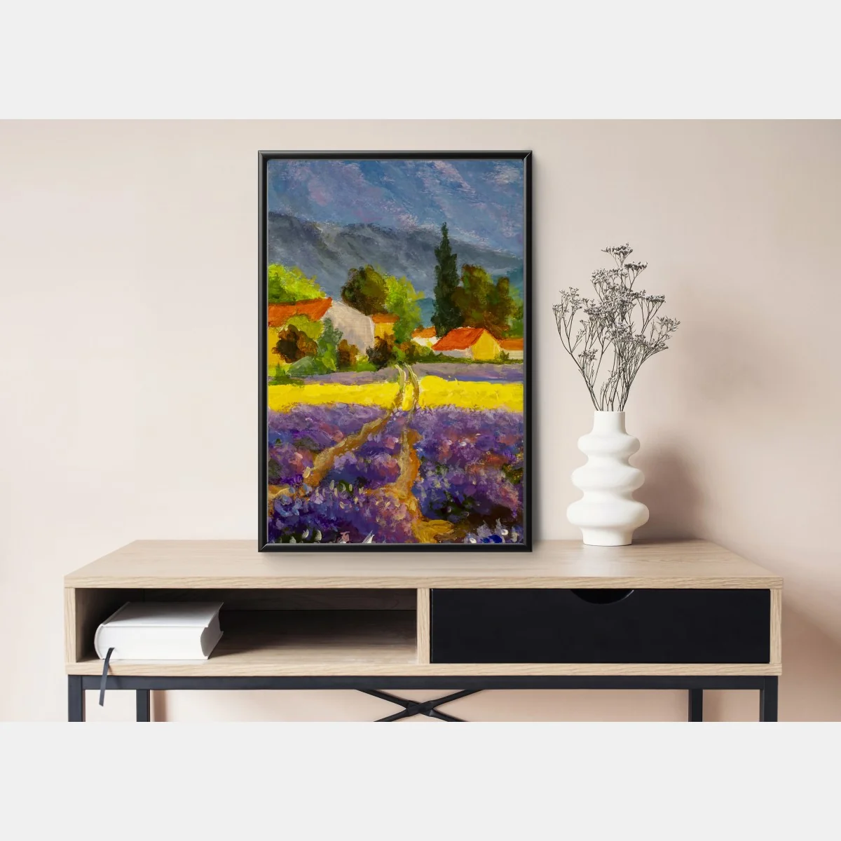 Poster lavendelfelder bei sonnenuntergang – Wallnifity® Poster lavendelfelder bei sonnenuntergang – Wallnifity®