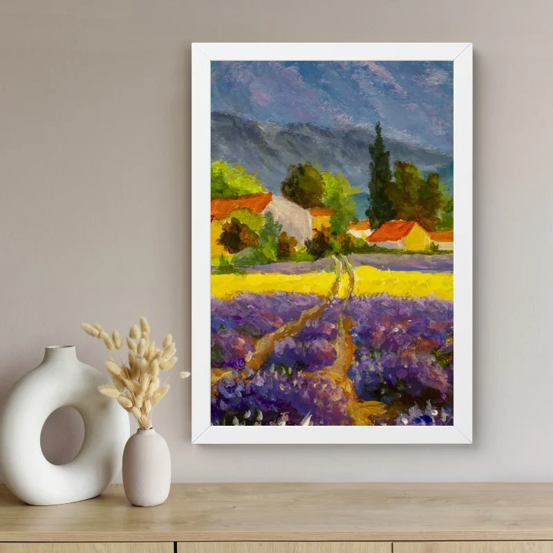 Poster lavendelfelder bei sonnenuntergang – Wallnifity® Poster lavendelfelder bei sonnenuntergang – Wallnifity®