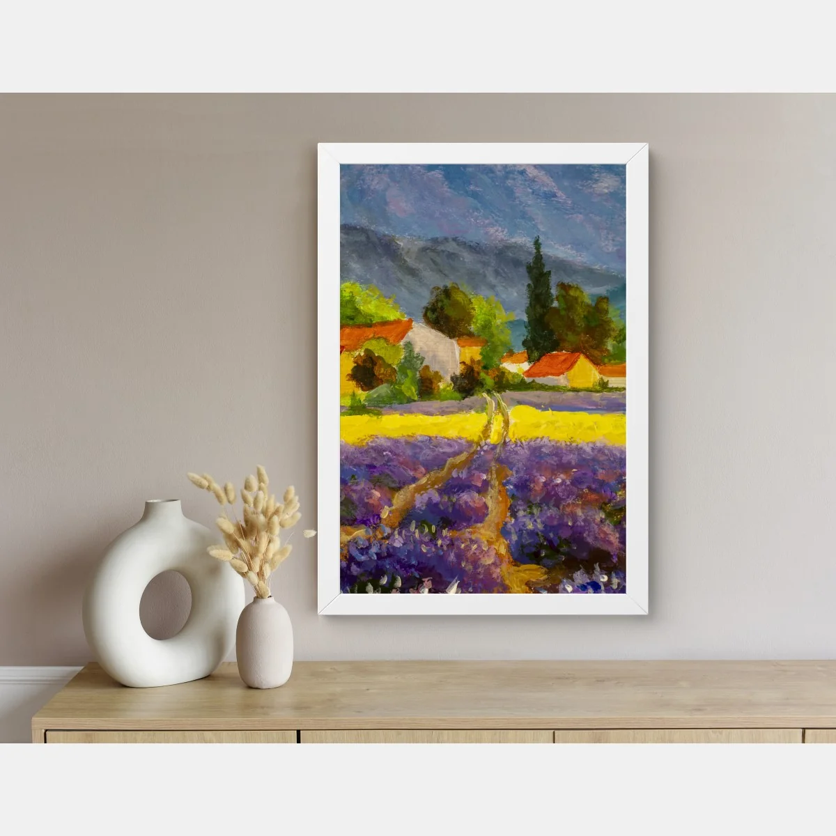 Poster lavendelfelder bei sonnenuntergang – Wallnifity® Poster lavendelfelder bei sonnenuntergang – Wallnifity®