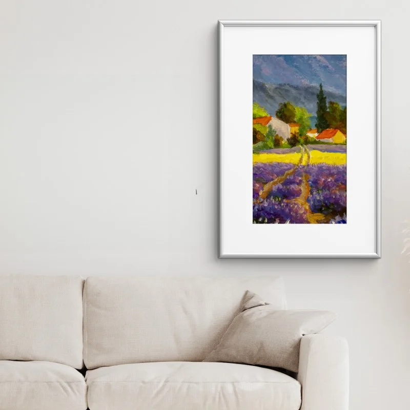 Poster lavendelfelder bei sonnenuntergang – Wallnifity® Poster lavendelfelder bei sonnenuntergang – Wallnifity®