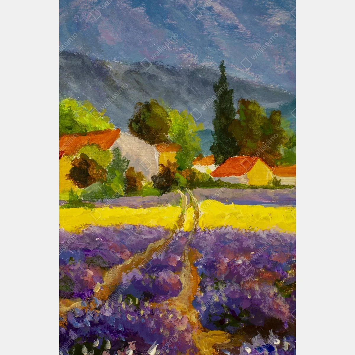Poster lavendelfelder bei sonnenuntergang – Wallnifity® Poster lavendelfelder bei sonnenuntergang – Wallnifity®